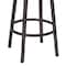 Armen Living Fargo 26" Barstool in Auburn Bay finish with Brown Pu upholstery LCFA26BABR - alternate 3
